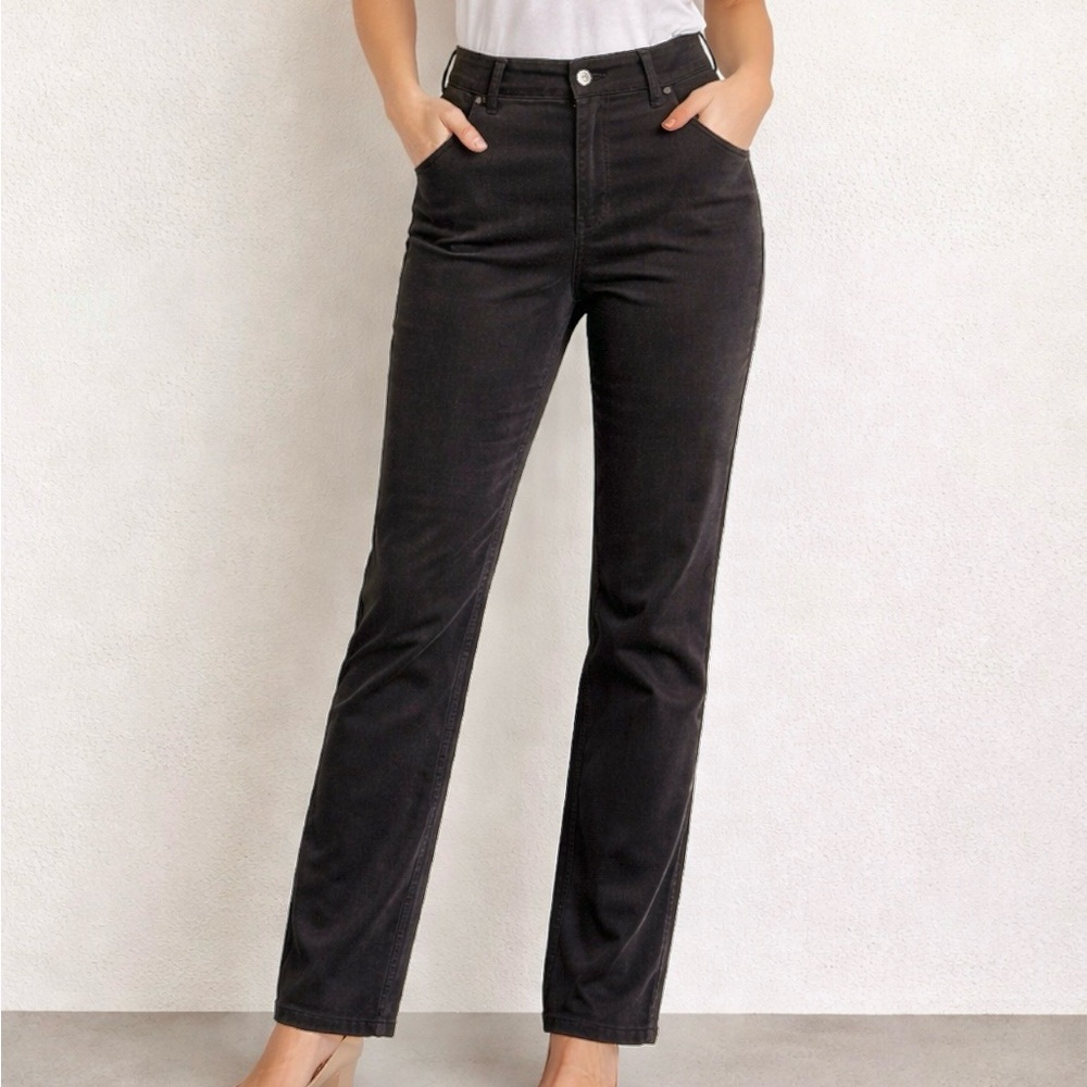 Talbots Straight Leg Pants High Waist Corduroy Womens Size 8